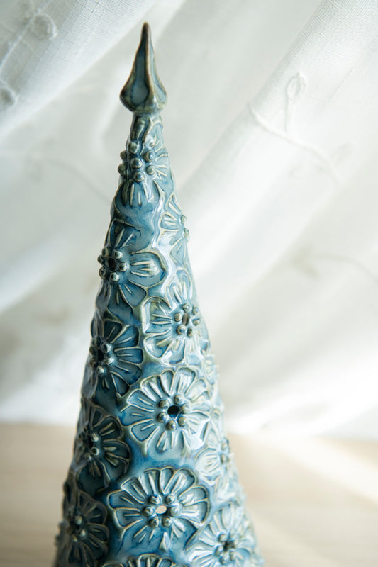 Porcelain Tree Luminaire - Blue Spruce