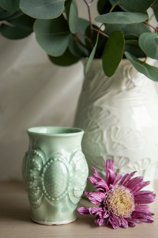 Celadon Green Bud Vase