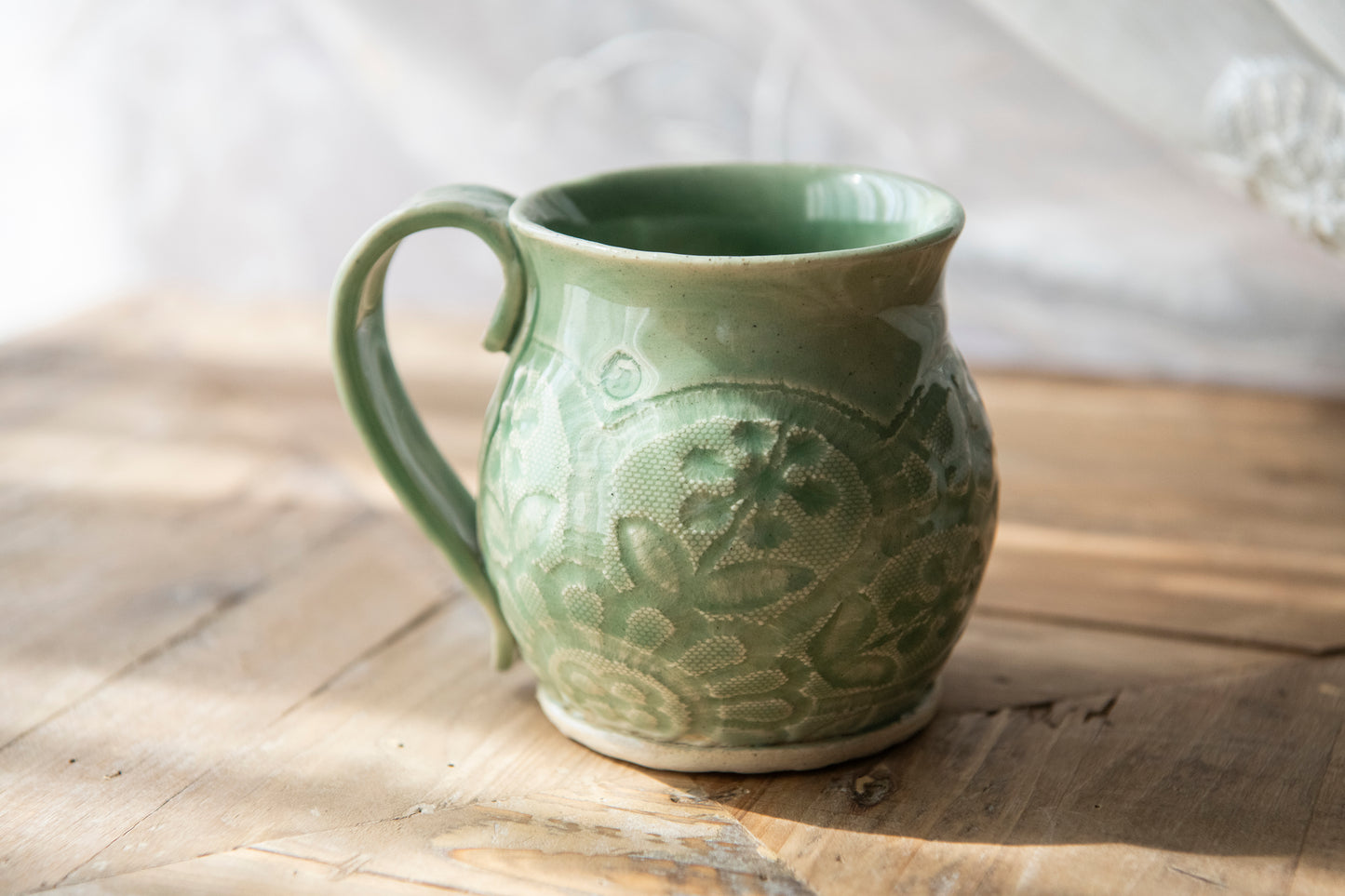 Lace Series Mug - Celadon