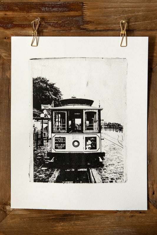 Gel Plate Mono Print - San Francisco