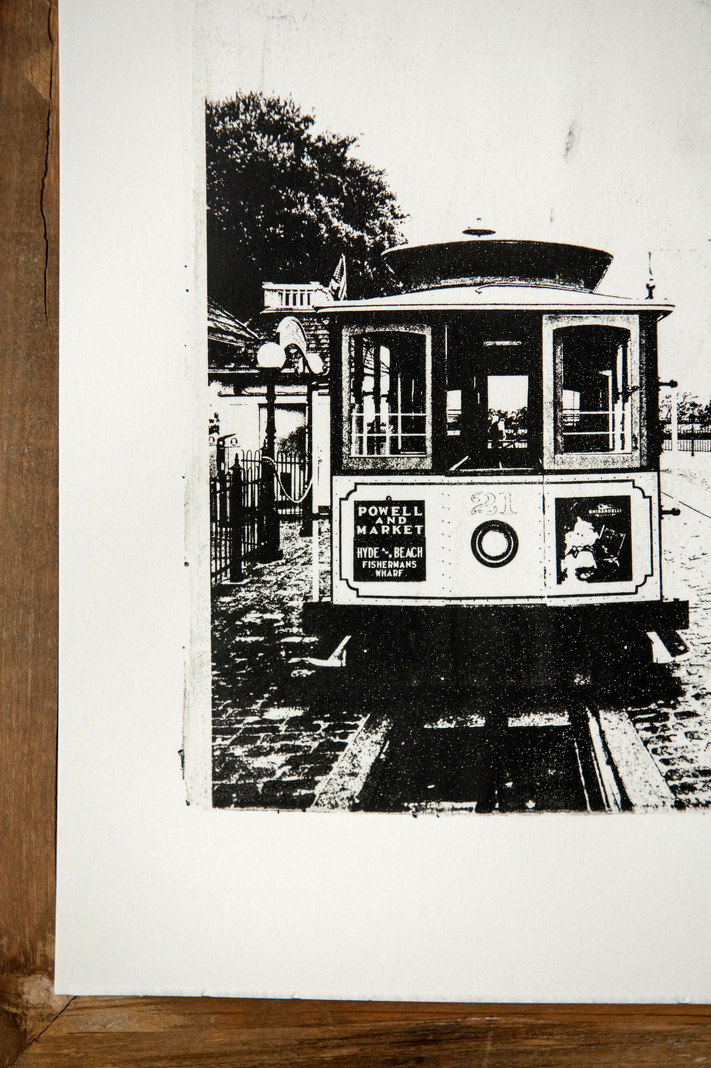 Gel Plate Mono Print - San Francisco