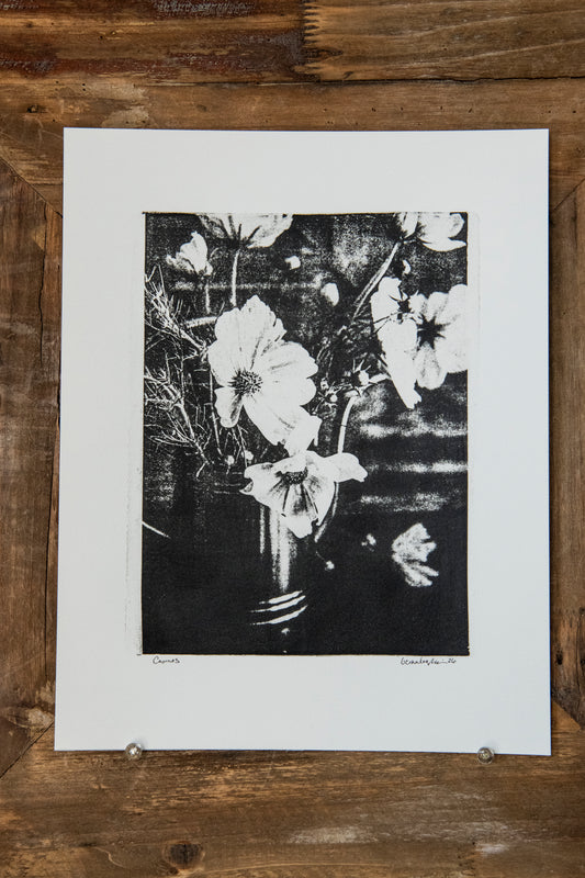 Gel Plate Mono Print - Cosmos