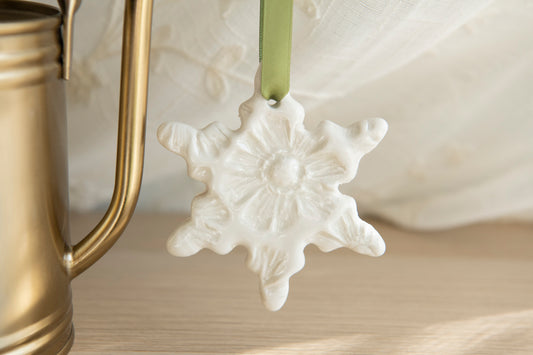 Porcelain Snowflake Ornament