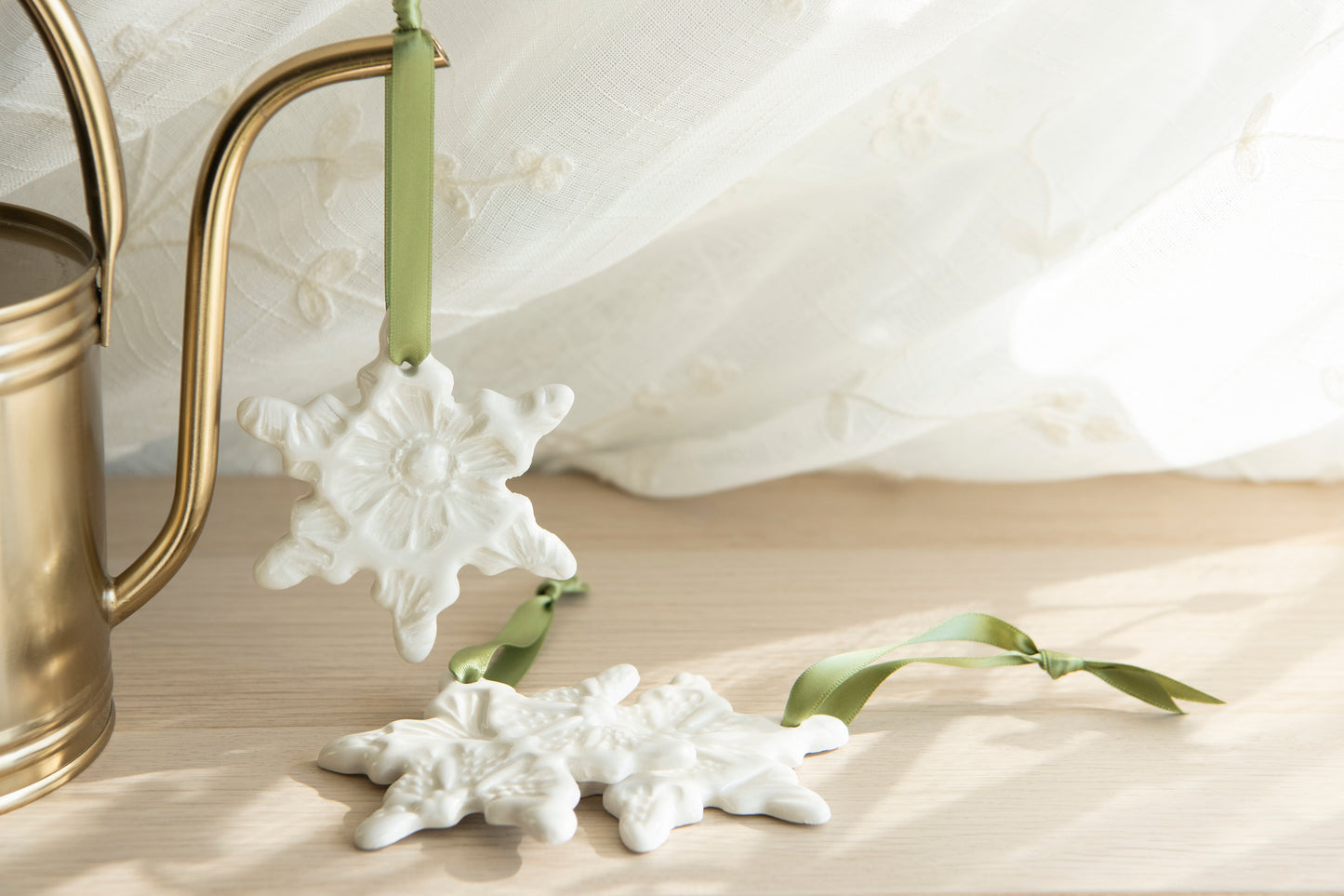 Porcelain Snowflake Ornament