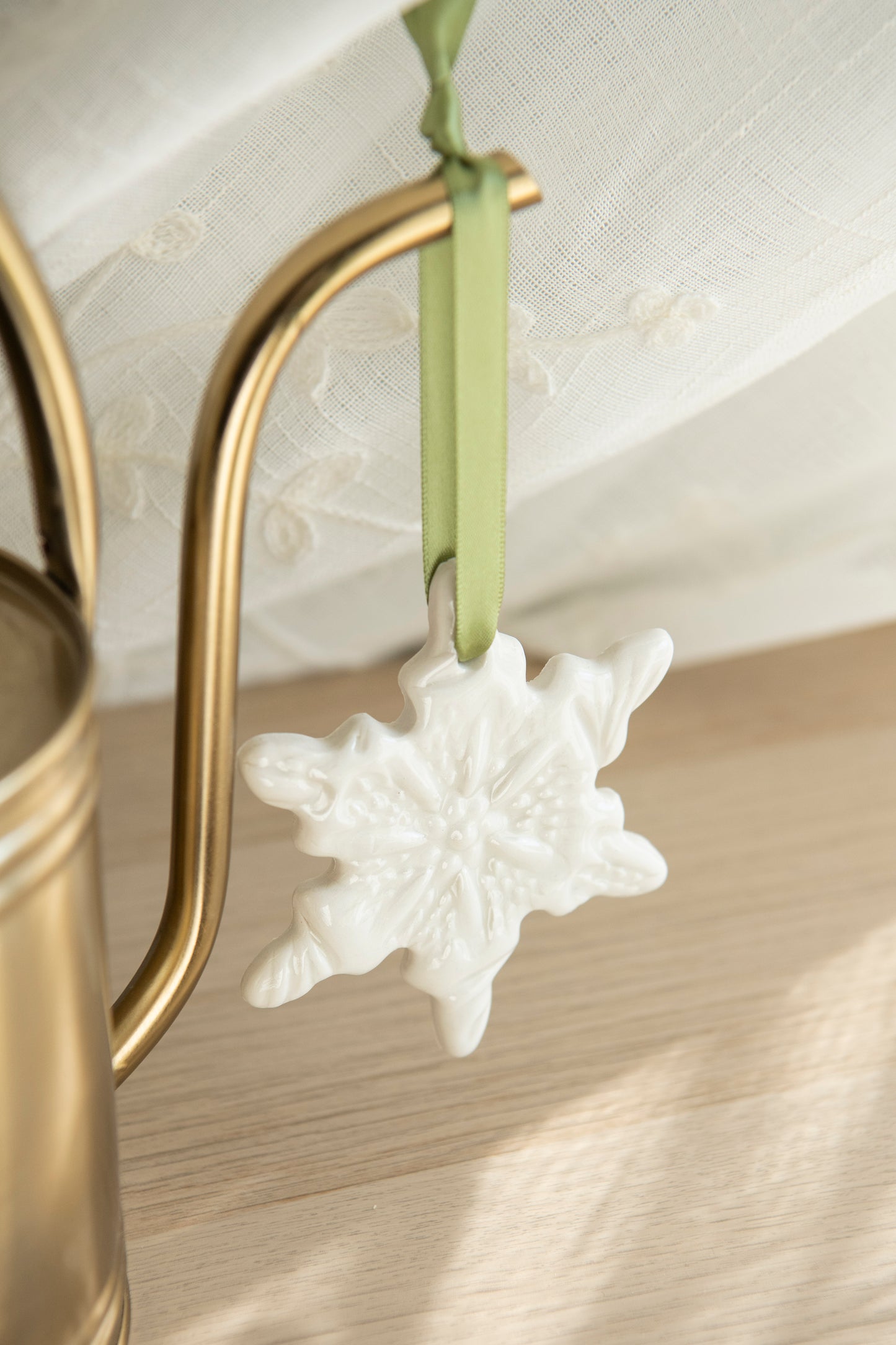 Porcelain Snowflake Ornament