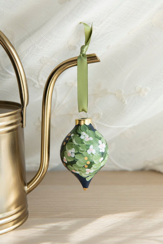 Hand Painted Ornaments - White Berries