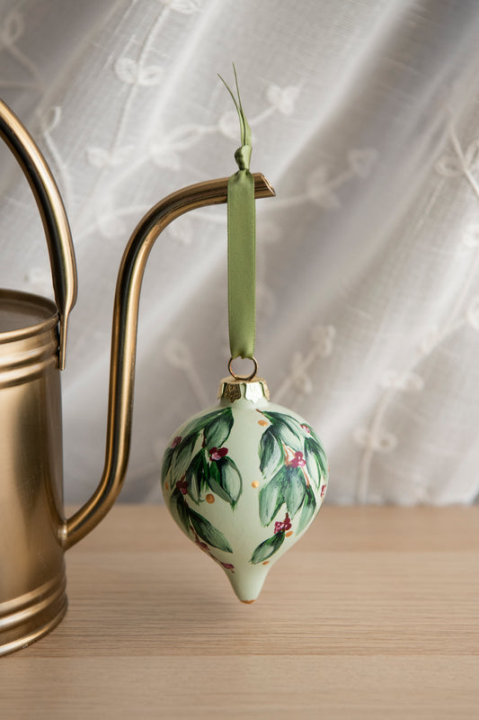 Hand Painted Ornament - Red Berry