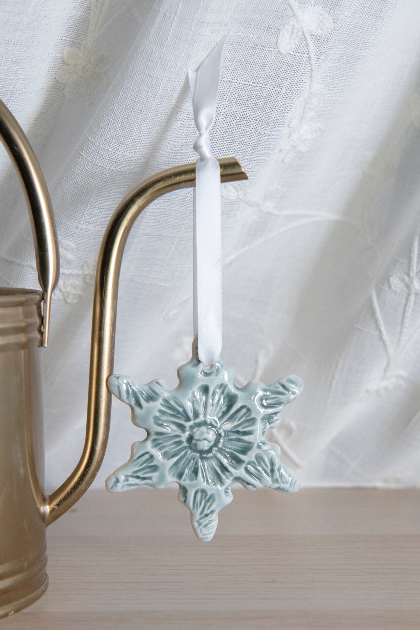 Porcelain Snowflake Ornament