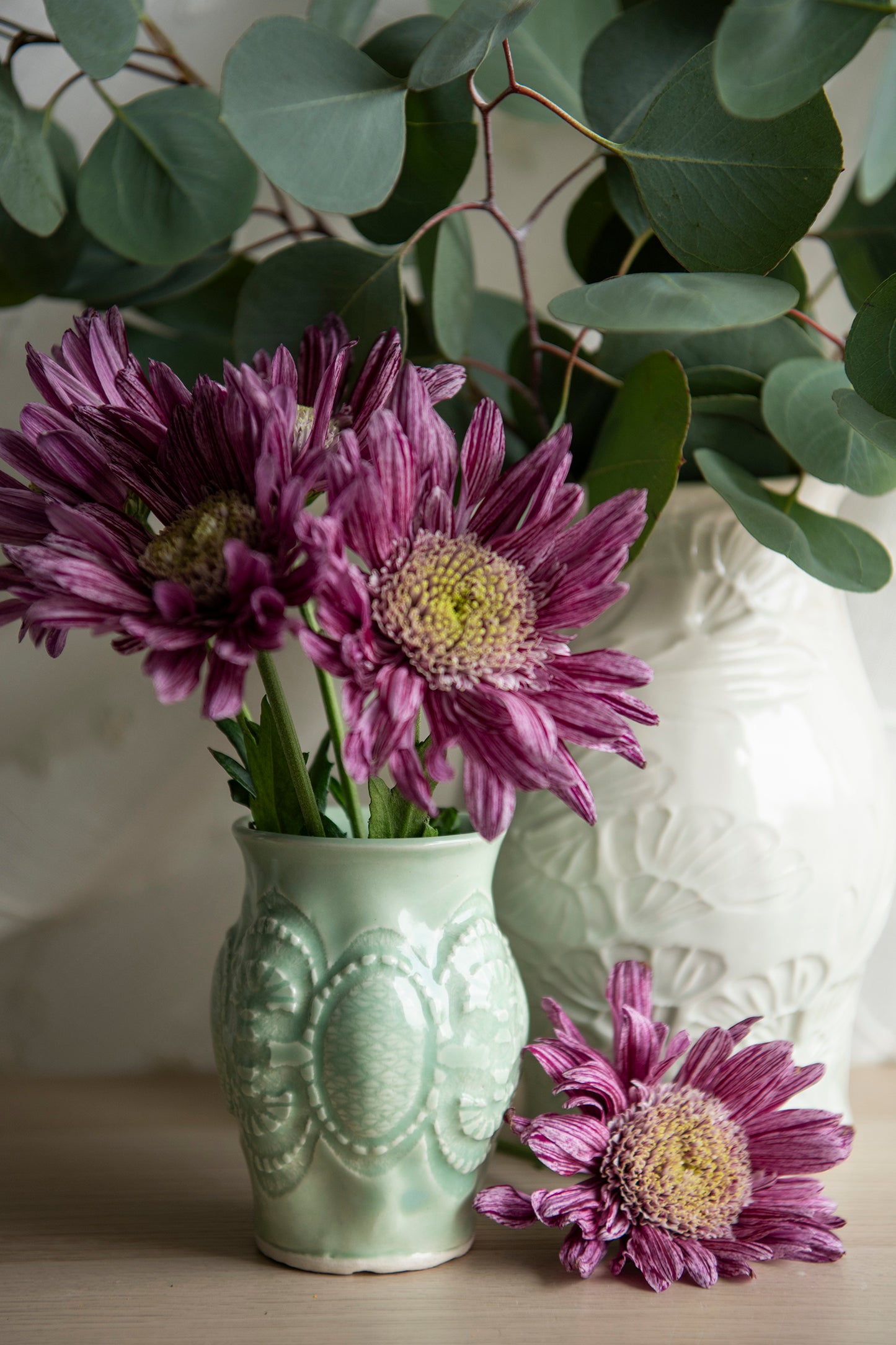 Celadon Green Bud Vase