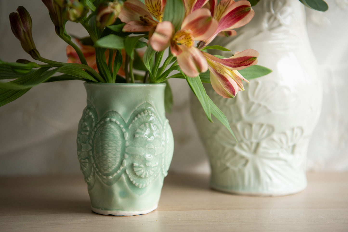 Celadon Green Bud Vase
