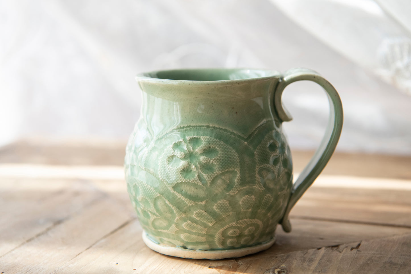 Lace Series Mug - Celadon