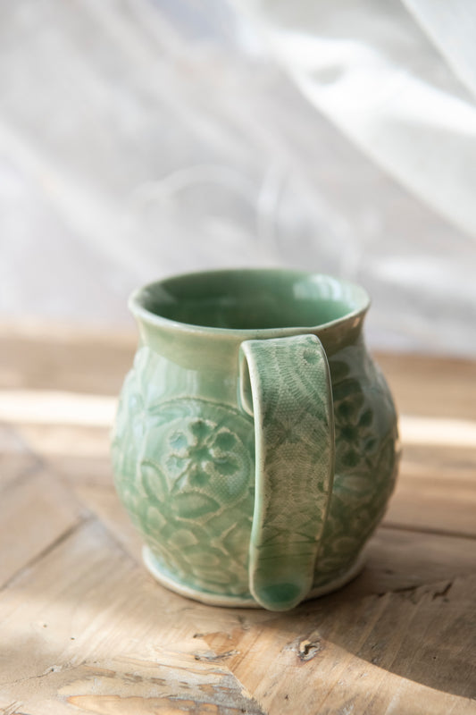 Lace Series Mug - Celadon